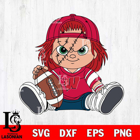 Wisconsin Badgers Chucky Horror 11 Svg Eps Dxf Png File, NCAA svg, Digital Download, Instant Download