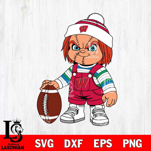 Wisconsin Badgers Chucky Horror 6 Svg Eps Dxf Png File, NCAA svg, Digital Download, Instant Download