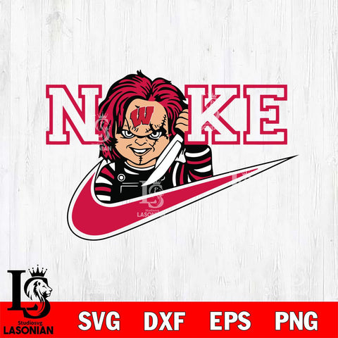 Wisconsin Badgers Chucky Nike Svg Eps Dxf Png File, Digital Download, Instant Download