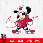 Wisconsin Badgers Cool Mickey Mouse Svg Eps Dxf Png File, NCAA svg, Digital Download, Instant Download