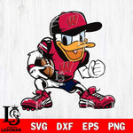 Wisconsin Badgers Donal Duck Svg Eps Dxf Png File, NCAA svg, Digital Download, Instant Download