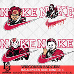 Wisconsin Badgers Halloween Nike NCAA Bundle 4 Svg Eps Dxf Png File, Digital Download, Instant Download