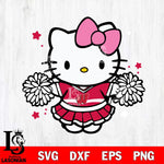 Wisconsin Badgers Hello Kitty Cheerleader 10 Svg Eps Dxf Png File, Digital Download, Instant Download