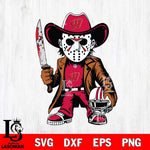 Wisconsin Badgers Jason Voorhees Horror Svg Eps Dxf Png File, NCAA svg, Digital Download, Instant Download