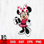 Wisconsin Badgers Minnie Mouse Svg Eps Dxf Png File, NCAA svg, Digital Download, Instant Download