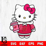Wisconsin Badgers Pretty Hello Kitty Svg Eps Dxf Png File, Digital Download, Instant Download
