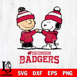 Wisconsin Badgers Snoopy Sport 9 Svg Eps Dxf Png File, Digital Download