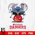 Wisconsin Badgers Stitch Horror Halloween Svg Eps Dxf Png File, Digital Download, Instant Download