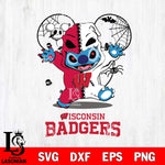 Wisconsin Badgers Stitch Horror Halloween 2 Svg Eps Dxf Png File, Digital Download, Instant Download