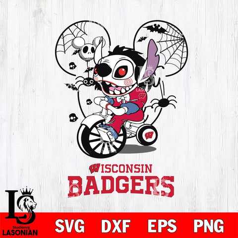 Wisconsin Badgers Stitch Jigsaws Halloween Svg Eps Dxf Png File, Digital Download, Instant Download