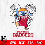 Wisconsin Badgers Stitch Michael Halloween Svg Eps Dxf Png File, Digital Download, Instant Download