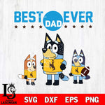 Wyoming Cowboys Best Dad Ever , father day , Bluey NCAA Svg Eps Dxf Png File, Digital Download, Instant Download