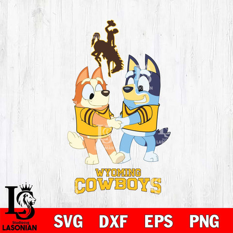 Wyoming Cowboys Bluey Chilli Dance Svg Eps Dxf Png File, Digital Download, Instant Download