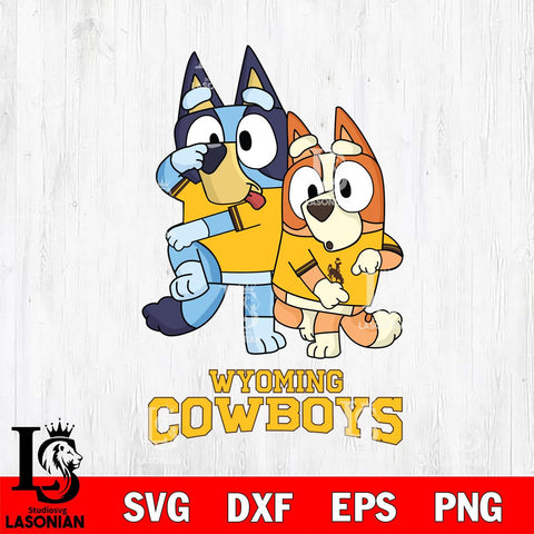 Wyoming Cowboys Bluey Chilli Dance Mode Svg Eps Dxf Png File, Digital Download, Instant Download