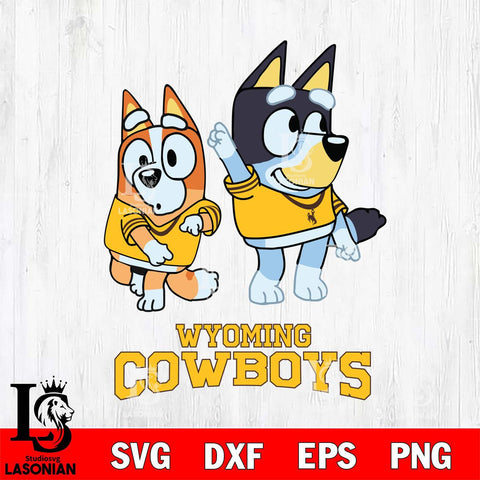 Wyoming Cowboys Bluey Chilli Mode Dance Svg Eps Dxf Png File, Digital Download, Instant Download