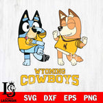 Wyoming Cowboys Bluey Chilli Sport Svg Eps Dxf Png File, Digital Download, Instant Download