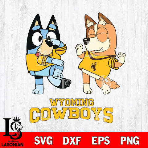 Wyoming Cowboys Bluey Chilli Sport Svg Eps Dxf Png File, Digital Download, Instant Download