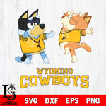 Wyoming Cowboys Bluey Dance Svg Eps Dxf Png File, Digital Download, Instant Download