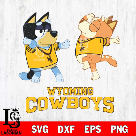 Wyoming Cowboys Bluey Dance Svg Eps Dxf Png File, Digital Download, Instant Download