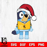Wyoming Cowboys Bluey Dog Christmas Svg Eps Dxf Png File, Digital Download, Instant Download