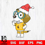 Wyoming Cowboys Bluey Honey Christmas Svg Eps Dxf Png File, Digital Download, Instant Download