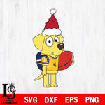Wyoming Cowboys Bluey Lucky Christmas Svg Eps Dxf Png File, Digital Download, Instant Download