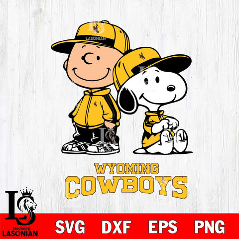 Wyoming Cowboys Charlie Brown Snoopy Champions Svg Eps Dxf Png File, NCAA svg , Digital Download , Instant Download, Cricut File