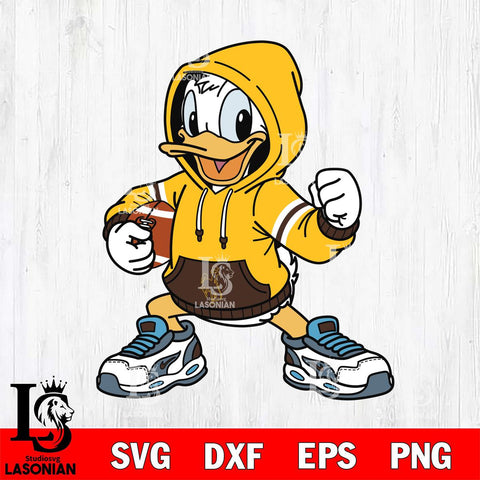 Wyoming Cowboys Donald Duck Disney Christmas File Cut, NCAA SVG DXF EPS PNG FILE, Digital Download , Criucut , Silhouette