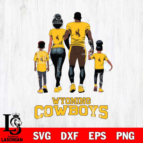 Wyoming Cowboys Family Love Rugby SVG DXF EPS PNG FILE,NCAA SVG, Father day Digital Download,Instant Download, Silhouette