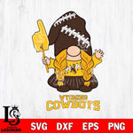 Wyoming Cowboys Gnomes Fan Svg Eps Dxf Png File, Digital Download, Instant Download