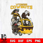 Wyoming Cowboys Jason Voorhees Horror 10 Svg Eps Dxf Png File, NCAA svg, Digital Download, Instant Download