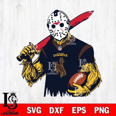 Wyoming Cowboys Jason Voorhees Horror 11 Svg Eps Dxf Png File, NCAA svg, Digital Download, Instant Download