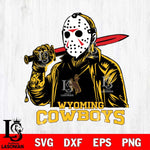 Wyoming Cowboys Jason Voorhees Horror 12 Svg Eps Dxf Png File, NCAA svg, Digital Download, Instant Download