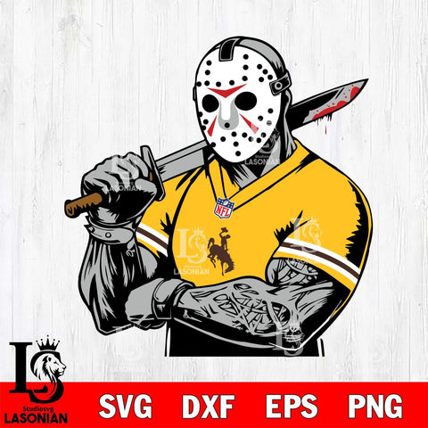 Wyoming Cowboys Jason Voorhees Horror 6 Svg Eps Dxf Png File, NCAA svg, Digital Download, Instant Download
