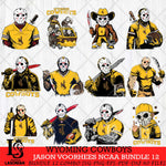 Wyoming Cowboys Jason Voorhees Horror Bundle 12 SVG Eps Dxf Png File, bundle NCAA svg, Digital Download, Instant Download