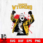 Wyoming Cowboys Jason Voorhees Horror Halloween 3 Svg Eps Dxf Png File, NCAA svg, Digital Download, Instant Download