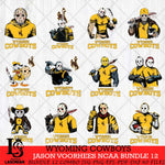 Wyoming Cowboys Jason Voorhees NCAA Bundle 12 SVG Svg Eps Dxf Png File, Digital Download