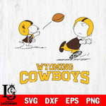 Wyoming Cowboys Peanuts play football SVG DXF EPS PNG FILE,Snoopy File Cut, NCAA Digital Download,Instant Download,Christmas Silhouette