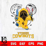Wyoming Cowboys Stitch Ghost Face Halloween 2 Svg Eps Dxf Png File, Digital Download, Instant Download