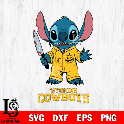 Wyoming Cowboys Stitch Horror 2 Svg Eps Dxf Png File, NCAA svg, Digital Download, Instant Download