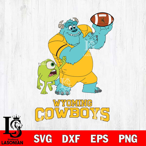 Wyoming Cowboys Sully & Mike Football Cricut,Christmas SVG DXF EPS PNG FILE, NCAA Digital Download,Instant Download, Silhouette