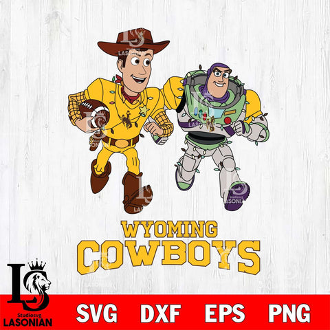 Wyoming Cowboys Woody & Buzz Lightyear Football Cricut,Christmas SVG DXF EPS PNG FILE, NCAA Digital Download,Instant Download, Silhouette