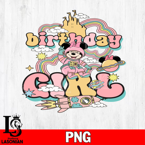 Mickey birthday girl png file, Digital Download, Instant Download
