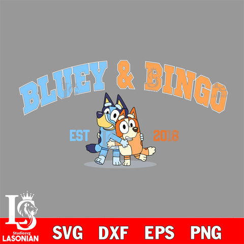 bluey and bingo 2018 Svg Eps Dxf Png File, Digital Download, Instant Download