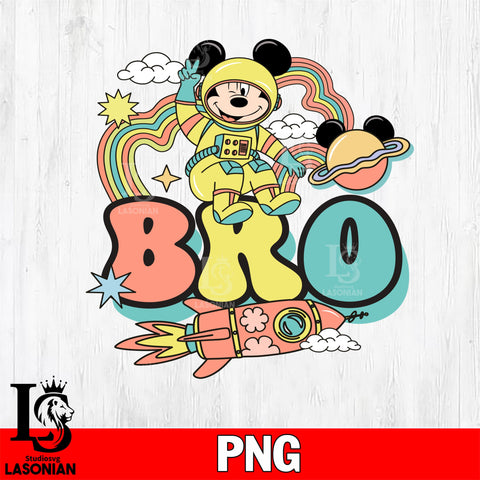 Mickey birthday bro png file, Digital Download, Instant Download