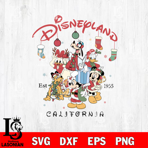 disneyland Christmas SVG DXF EPS PNG FILE,Christmas SVG, Disney Digital Download,Instant Download, Silhouette
