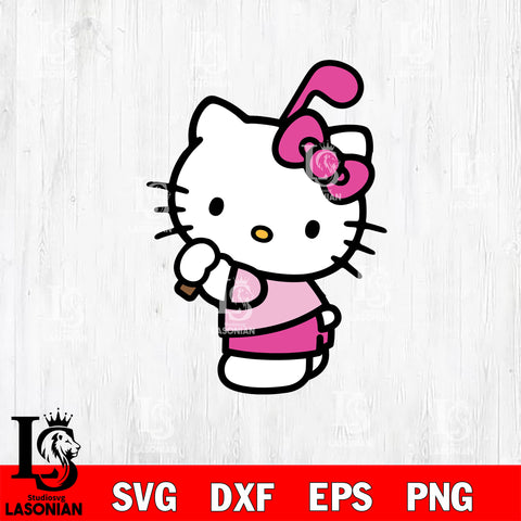 Hello Kitty golf svg eps dxf png file, Digital Download, Instant Download