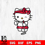 hello kitty golf red svg eps dxf png file, Digital Download, Instant Download