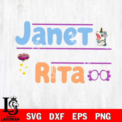 janet for president rita bluey Svg Eps Dxf Png File, Digital Download, Instant Download