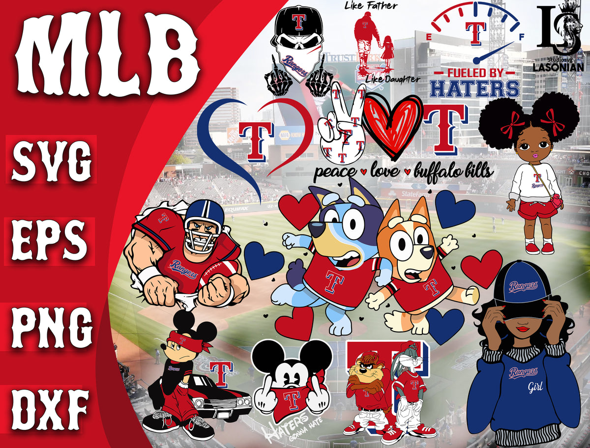 Texas Rangers Bundle svg , Texas Rangers SVG Files,MLB Cricut, Silhoue ...